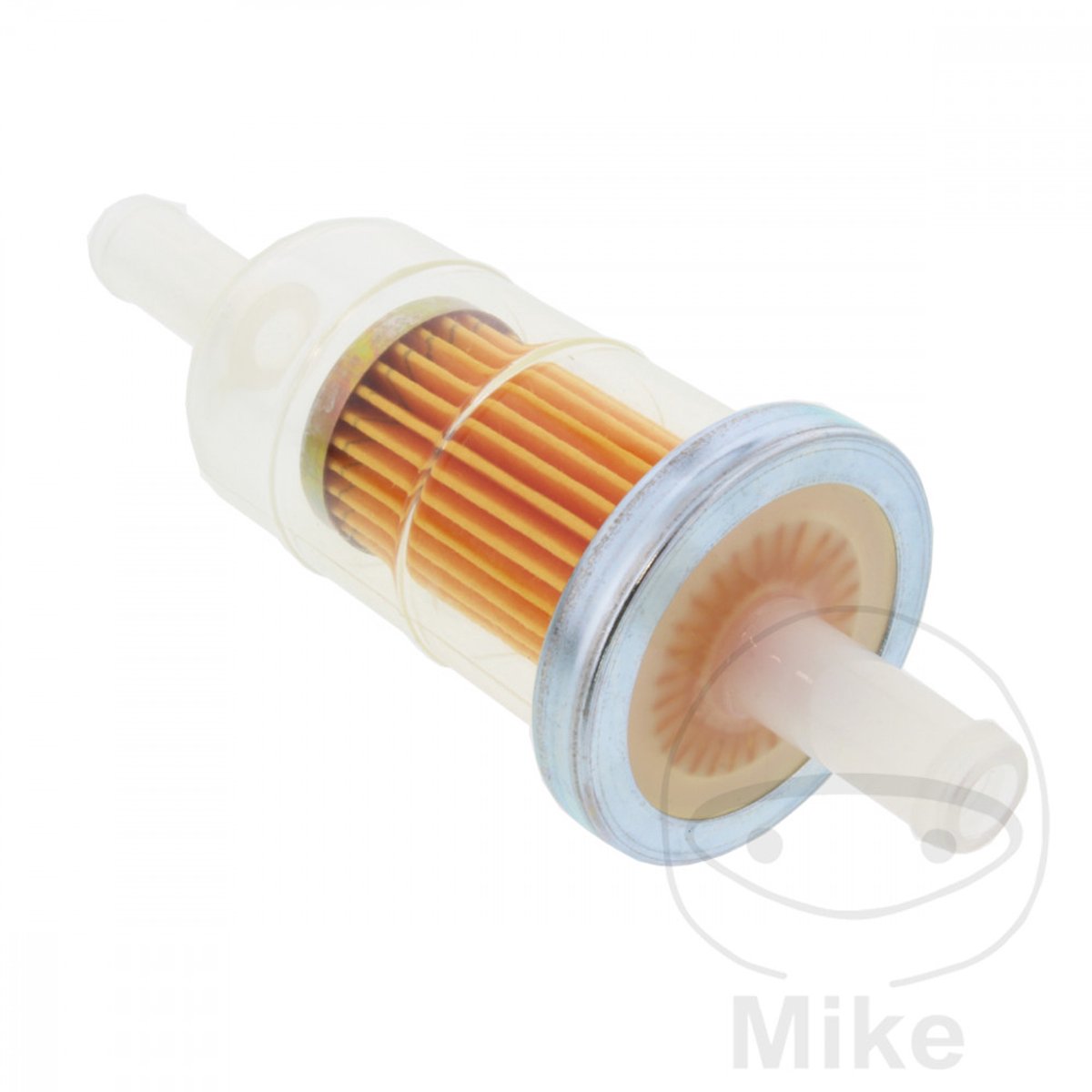 Filtre à essence papier rond Ø9mm cuve nylon transparent pour moto scooter quad neuf