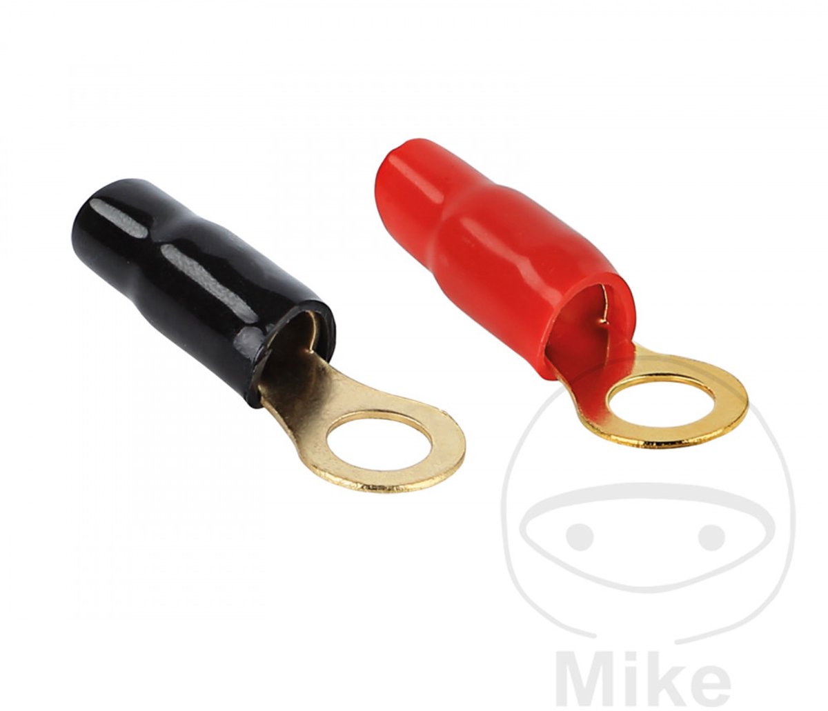 Ring kabelschoen 20 mm² > 6,4 mm 1 x rood 1 x zwart