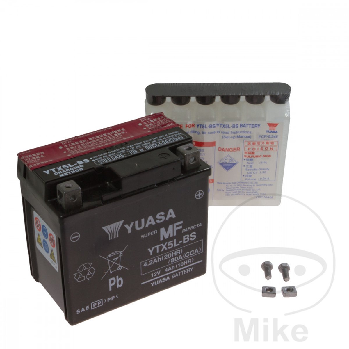 Yuasa YTX15L-BS AGM Motoraccu 12V 13Ah 230A