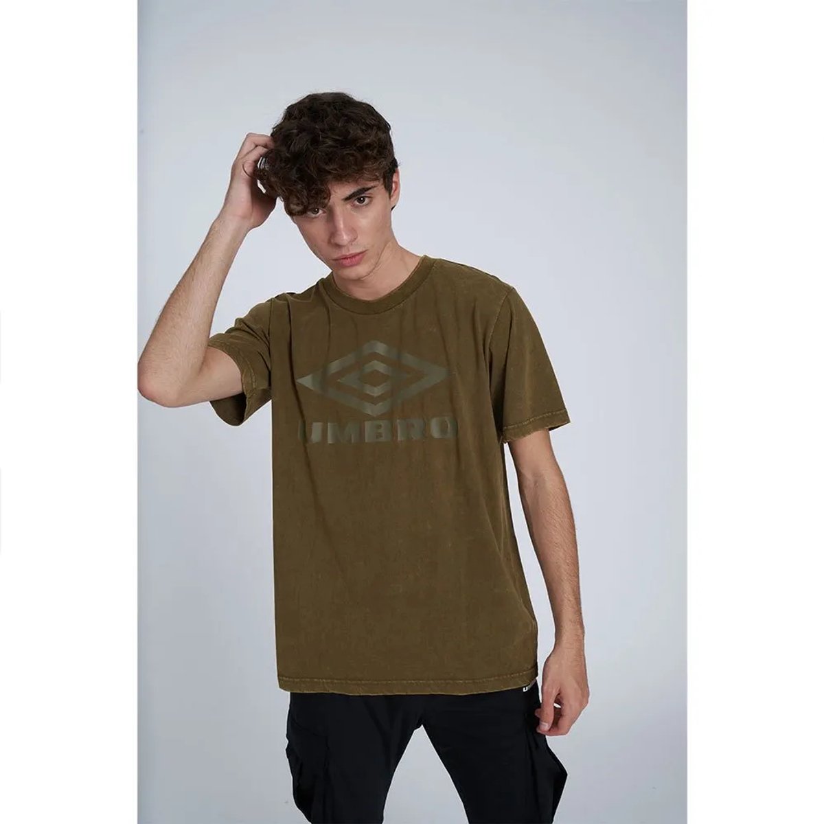 Umbro Large Logo T-shirt Met Korte Mouwen Groen L Man