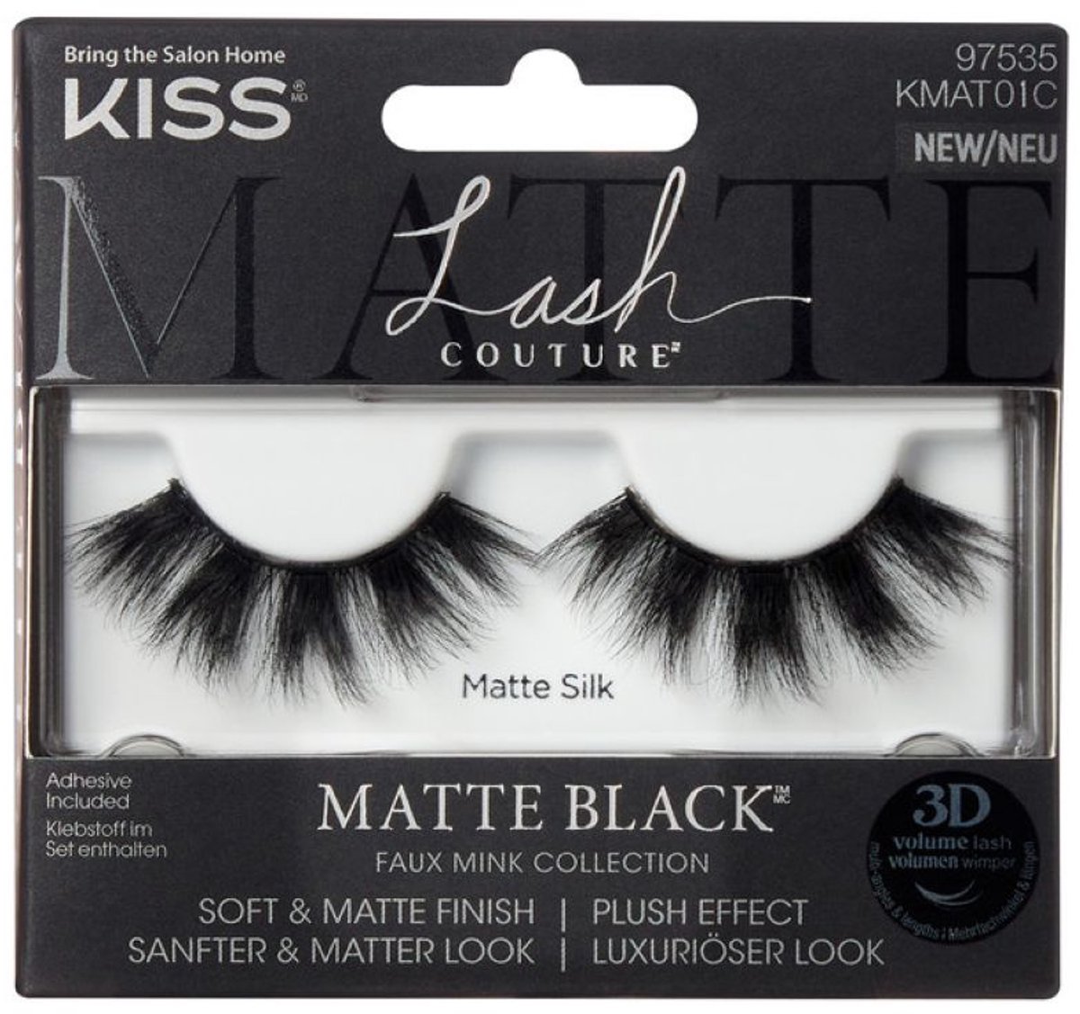 Faux Mink Matte Silk Kiss - Valse Wimpers - Zacht, Natuurlijk Uiterlijk, Zwart