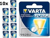 10 Stuks - Varta V625U 1.5V Professional Electronics knoopcel batterij