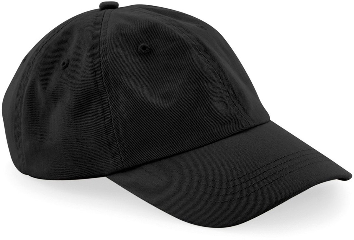 Pet - Zwart - Dad Cap – 100% Biologisch Katoen – Unisex – Verstelbaar