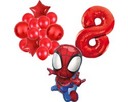 Spidey ballonnen pakket - 72x47cm - Folie Ballon set - Spiderman - Themafeest - 8 jaar - Verjaardag - Ballonnen - Versiering - Helium ballon