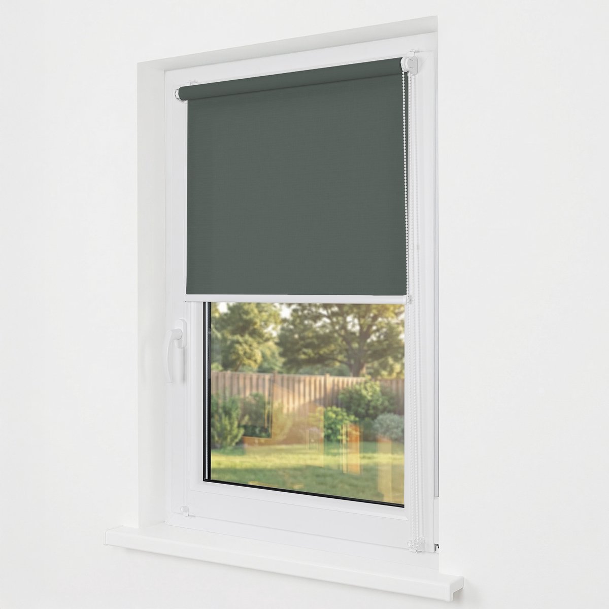 Estika Klemmfix rolgordijn zonder boren 120x220 cm grijs 1 lichtdoorlatend