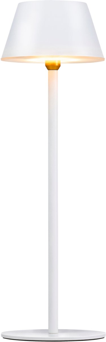 Grundig Tafellamp - USB-C Oplaadbaar - Tafellamp Draadloos met 3 Lichtstanden - Tafellamp Cool White Warm White - LED Tafellamp met Batterij 1200mAh - Wit