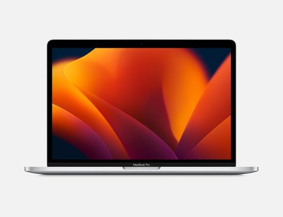 MacBook Pro 13" 2022 M2 8 cores CPU 10 cores GPU 8GB 512GB SSD Silver QWERTY - Apple - Hoofdafbeelding