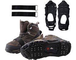 Spikes - Ijsschoenen - Antislip Spikes - Stijgijzers - Voor Schoenen En Laarzen (Dames En Heren) - Geschikt Voor Wandelen, Klimmen En Hiken - M(L*W: 28*11cm)