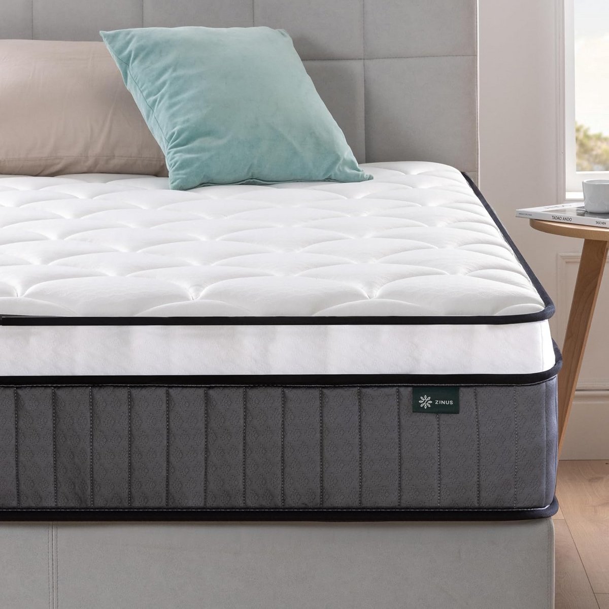 Middelhard Pocketvering Matras met Comfortschuim - 135x190 cm