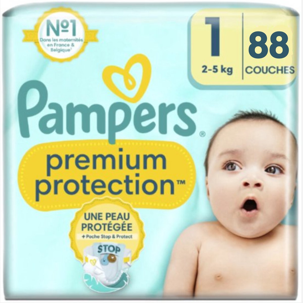 Pampers Premium Protection Maandbox maat 1