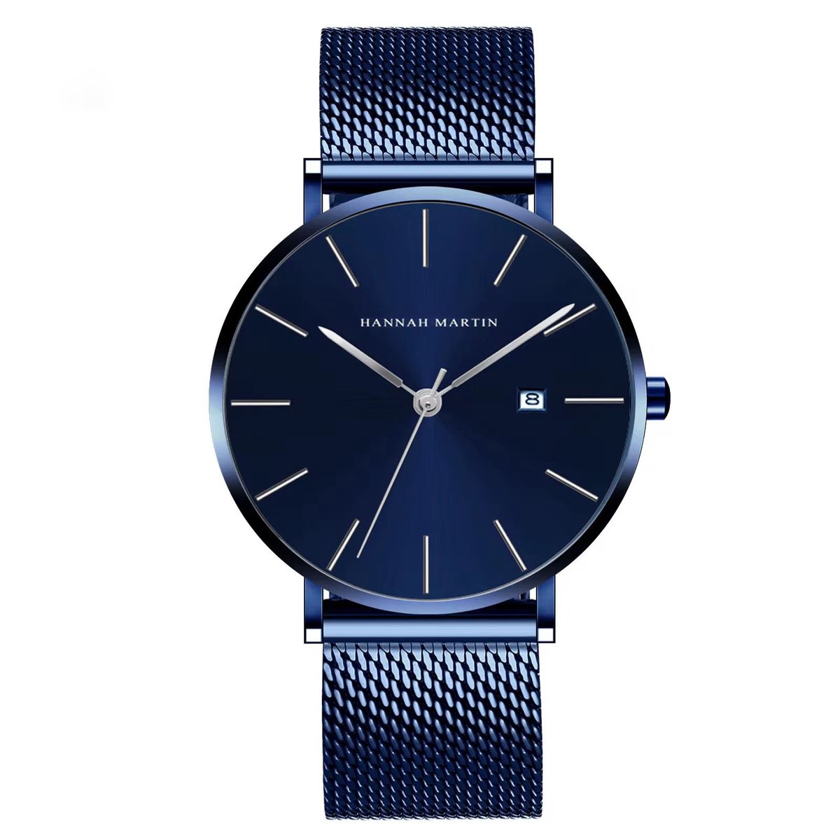 Hannah Martin Blauw Heren Horloge | Verstelbaar | Horloges | Blauw | Luxe Geschenkdoos