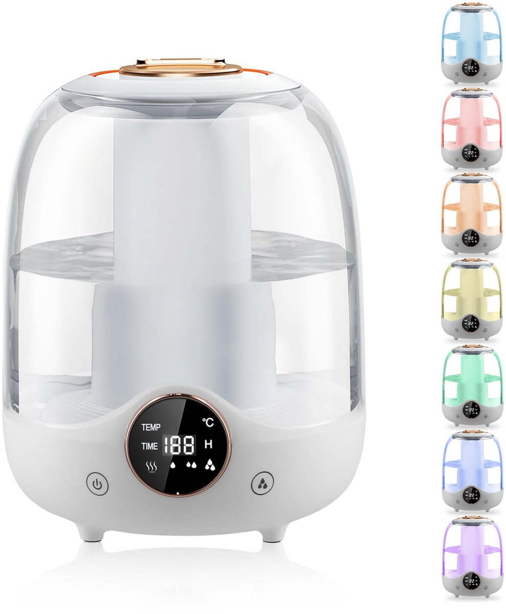 3L Top-Fill Luchtbevochtiger – Nachtlamp, Stil, Voor Babykamers