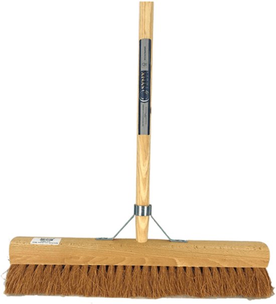 Synx Tools Zaalveger - Cocos 50 cm - Zachte Bezem - Veger - Bezemsteel - Tuin - Binnen Bezem - Schoonmaken - Cocos haren - Zachte bezems met steel 160cm van Synx Tools — afbeelding 3
