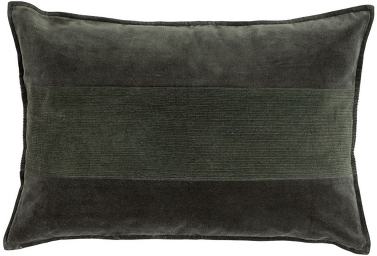Linen & More Velvet And Corduroy Bruin Kussen | 40 X 60 | Sierkussen Voor Woonkamer Of Slaapkamer