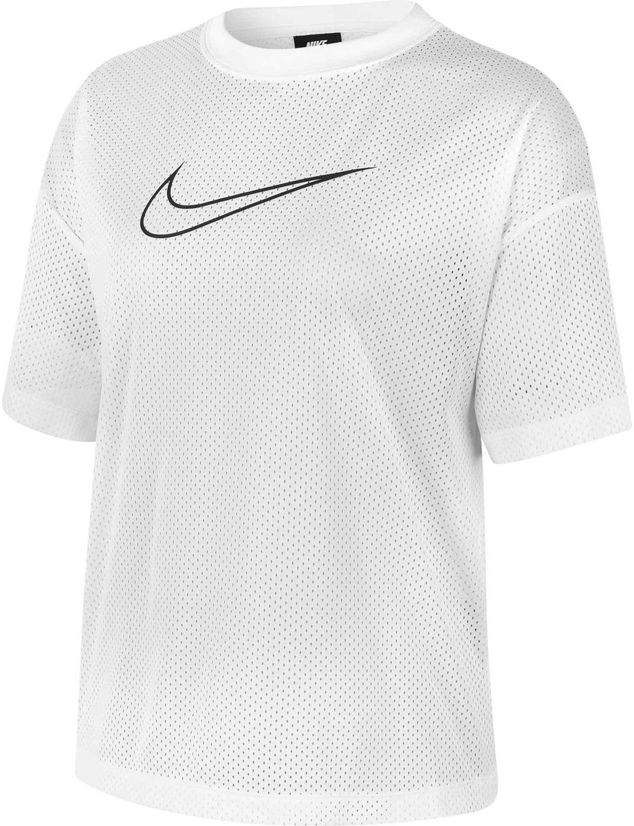 Nike Mesh-shirttop voor dames Wit