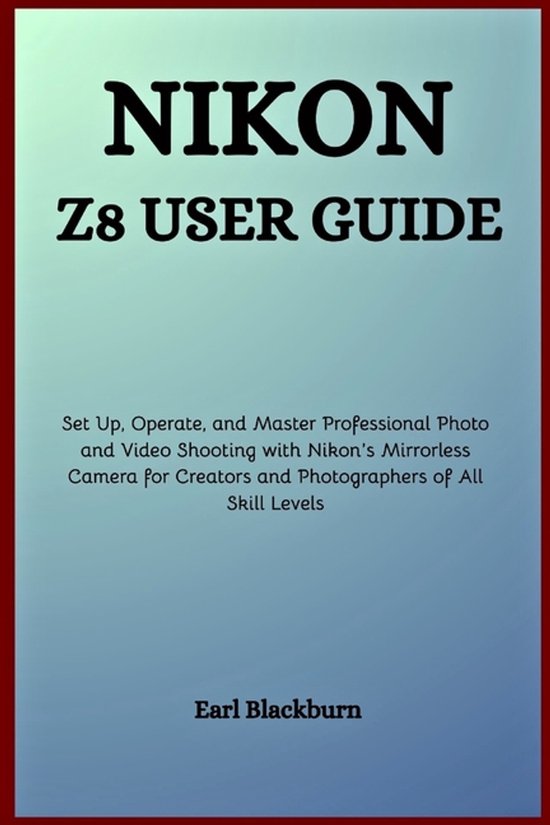 Nikon Z8 User Guide - cover