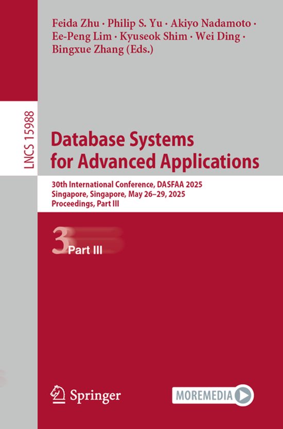 Lecture Notes in Computer Science15988- Database Systems for ... - cover