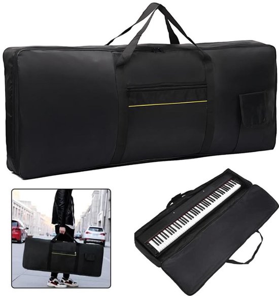 Sac Clavier - Sac de Concert Clavier - 88 Touches Sac Clavier Instrument - 420D Oxford - Sac Clavier Universel - Sacs Clavier Étui - Parfait Pour Le Transport Van Claviers, Accessoires Musicaux et Plus - Zwart