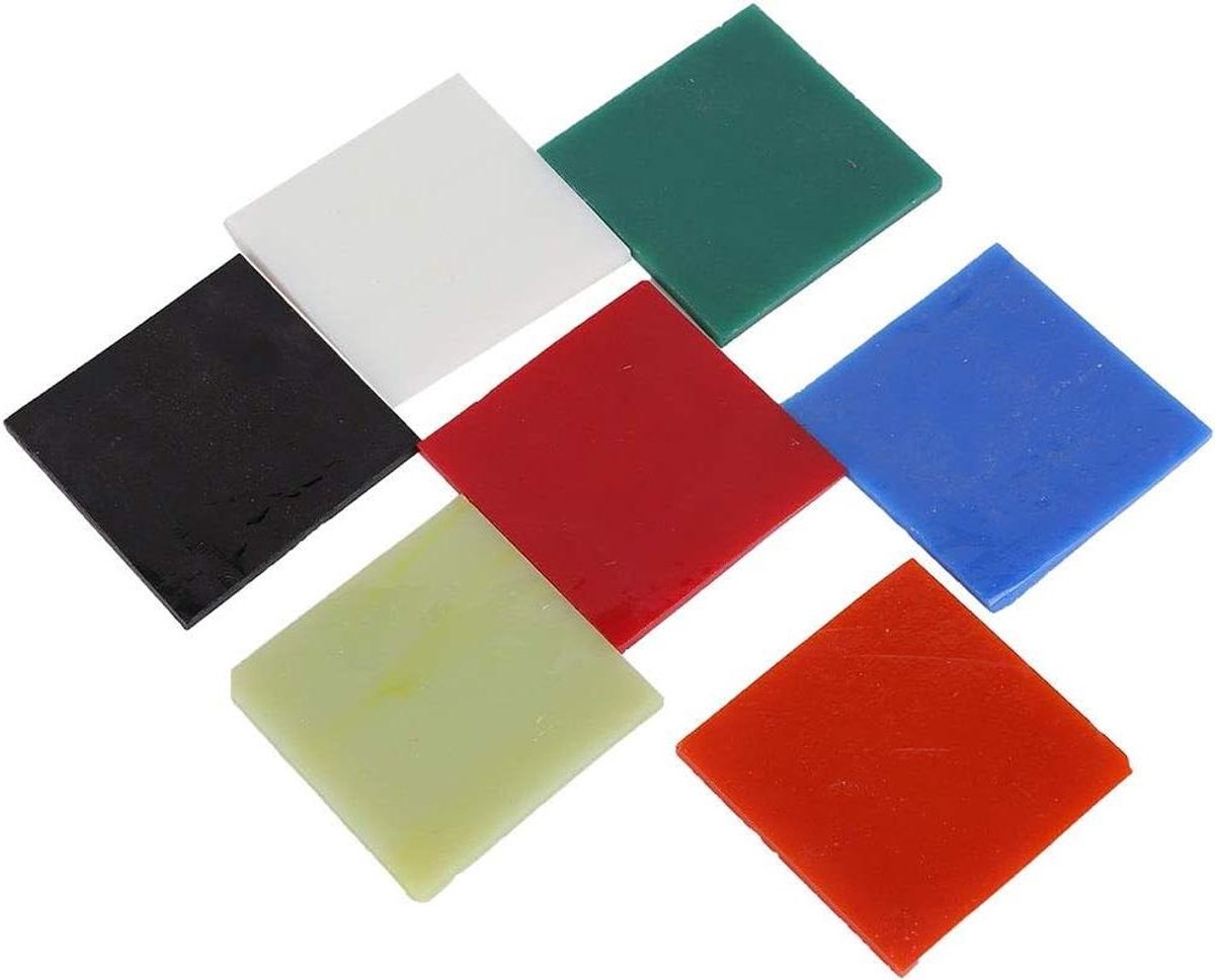 Vierkante glasplaat voor magnetronoven - DIY accessoires maken - 7 kleuren.