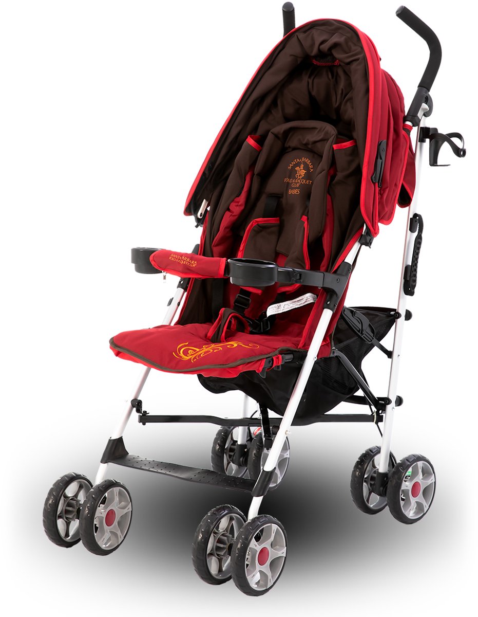 JOYSTAR Lichtgewicht Kinderwagen - Opvouwbaar - Verstelbare rugleuning in meerdere standen - Met uitklapbaar zonnescherm - Reisparaplu Kinderwagen - Rood/Bruin/Paars - Geschikt voor buitenactiviteiten in de lente