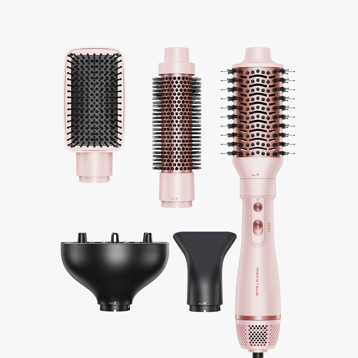 Wavytalk Air Sculpt 5-in-1 - Hot Air Brush Set - Föhn, Styler & Krultool in één - Ionische Technologie - Voor Glad Haar, Volume & Salonwaardige Blowouts