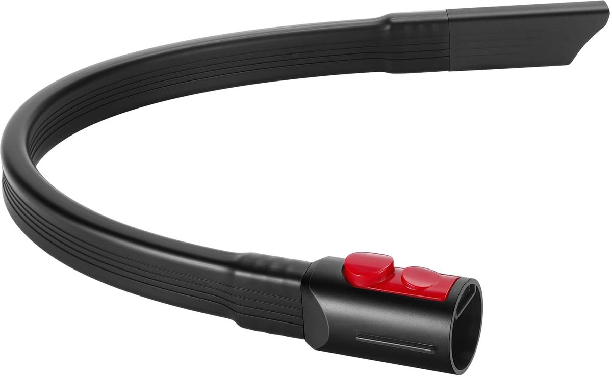 1stuk - Stofzuigeraccessoire - Spleetmondstuk - Compatibel met Dyson V7, V8, V10, V11, V15 - Flexibel - Lange slang - Voor wasdrogerventilatieopeningen, autoreiniging en smalle ruimtes - Zwart