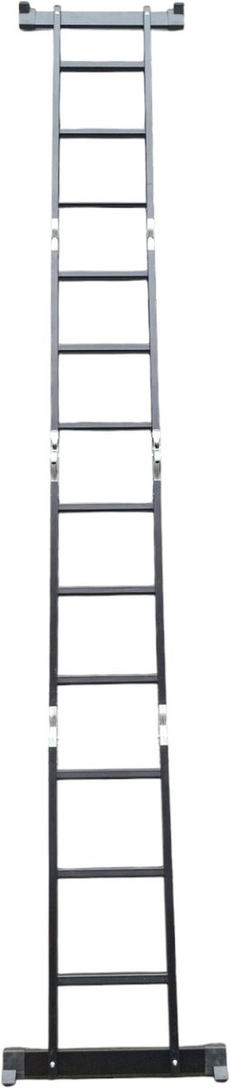 SCT - Ladder - 4x4 Multi Vouwladder - telescoopladder - Zwart – foto 4