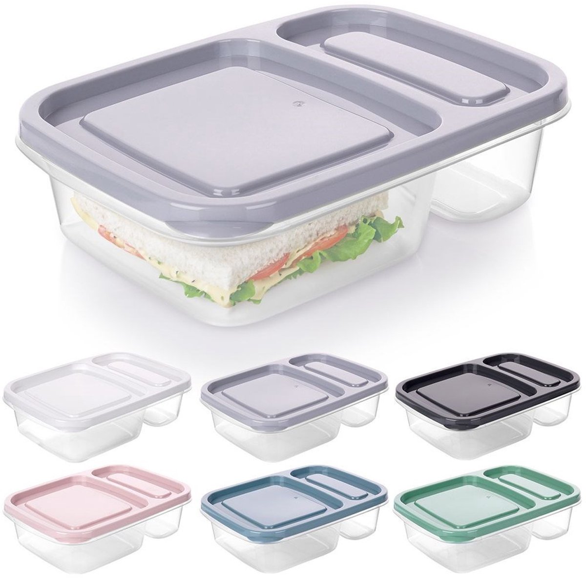 Orion - Voedselcontainer met Deksel - 750ml - Draagt Lunchbox - Afwasbaar