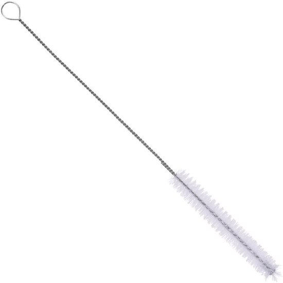 Orion Smalle Flessenborstel - 27 cm - Ø 1,5 cm - Lange Flessenrager - Voor Smalle Halzen, Rietjes en Tuiten - Wit van Merkloos — afbeelding 4