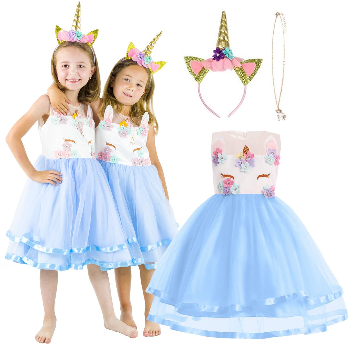 Onesies Cream Dream - Verkleedkostuum - Blauw - Unicorn - Hi Sky