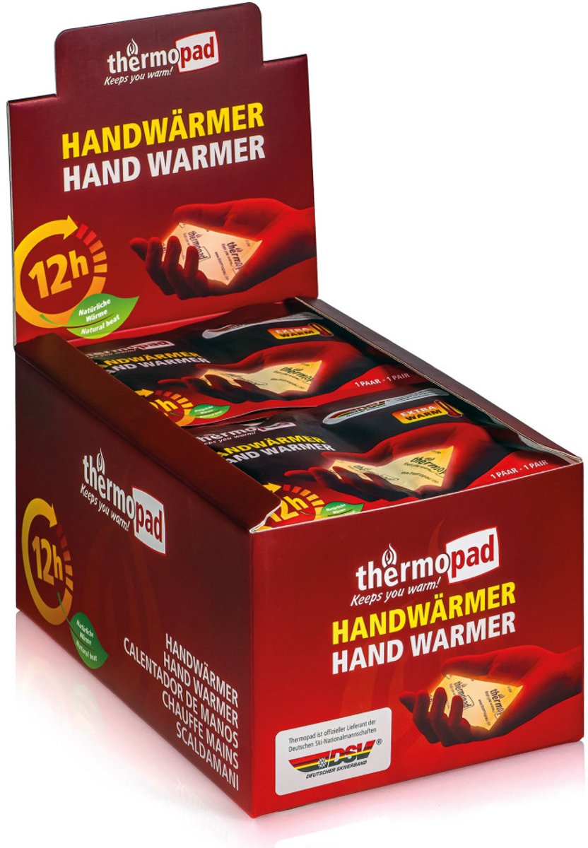Thermopad Handwarmers – 30 Paar – Professionele Warmte tot 12 uur – Betrouwbare Outdoor Verwarming – 68°C Warmtekussens