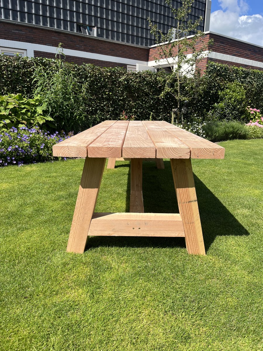 Grote Robuuste Douglas Tuintafel - 400x100 cm