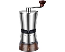 Keraamisch Tanden Handkoffiemolen – 8 Instellingen voor Espresso/Cold Brew/French Press
