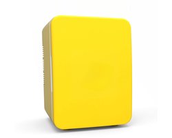 Mini koelkast 4L - Minibar - Voor eten & drinken - Skincare & make-up fridge - olledig stil 22dB - USB - Auto koelkast - Geel