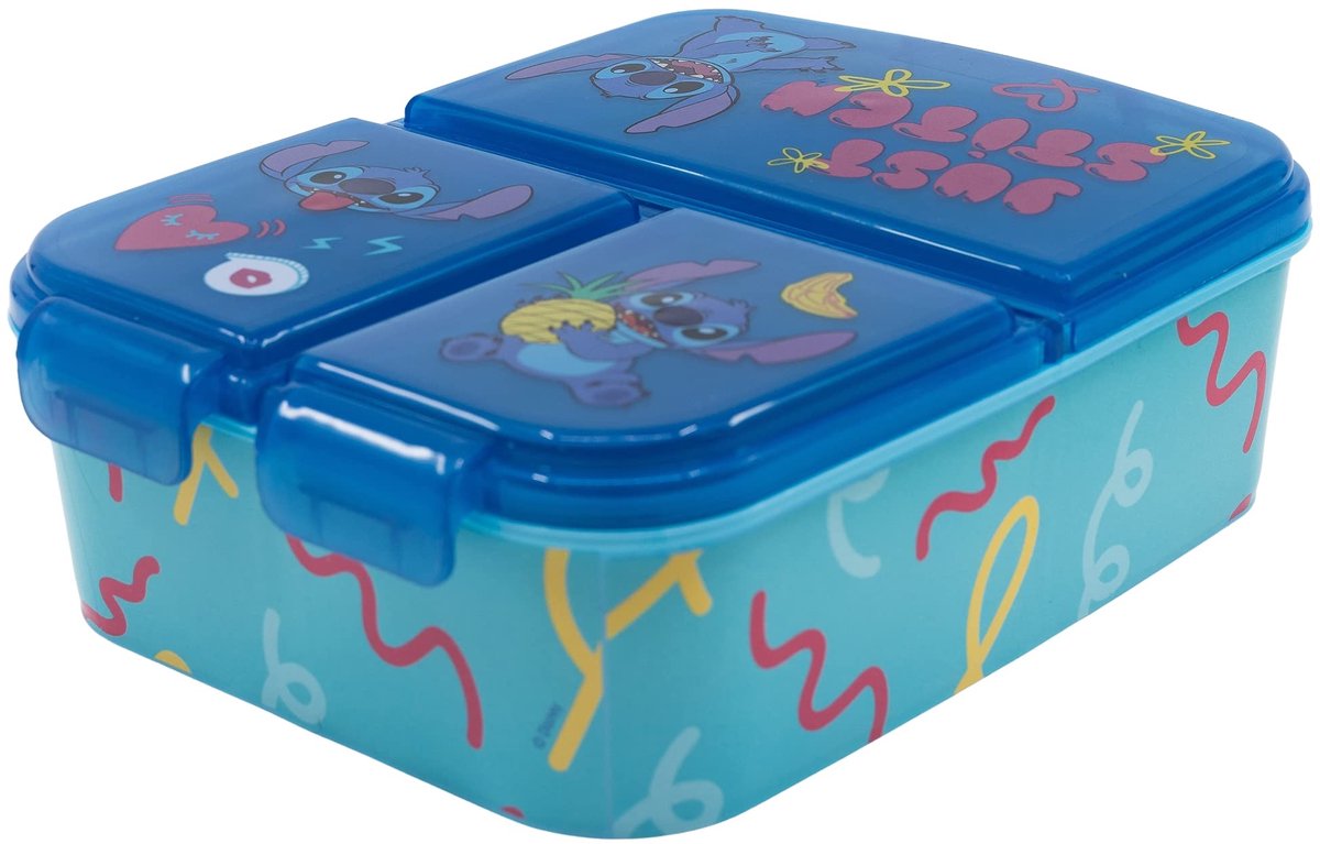 IMPERATORIS® Broodtrommel - Brooddoos - Brood Bewaardoos - Perfect voor Scholen Jongens en Meisjes - 1 Stuk - Blauw/Paars