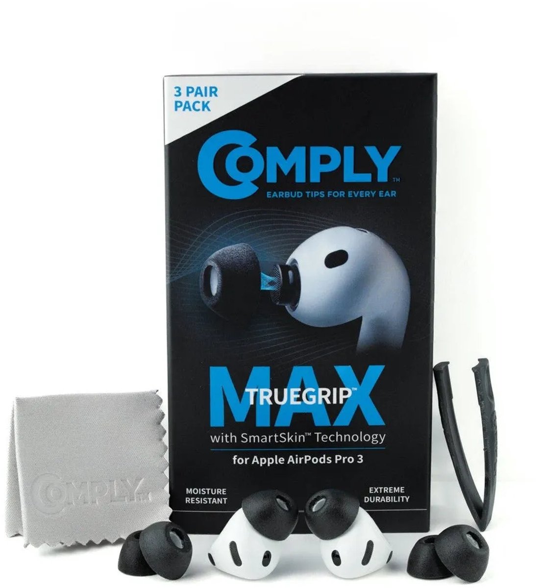 Comply Foam TrueGrip Max voor AirPods Pro 3 - maat SMALL, 3 paar