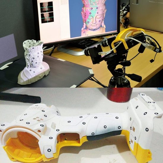 3D-scanmarkering voor 3D-scanner, Positioneringsdoelen for 3D Scaner Reference Point Diffuse Reflection Markers for 3D -scanner voor nauwkeurige optische tracking en 3D-scannen(Inner3 outer6