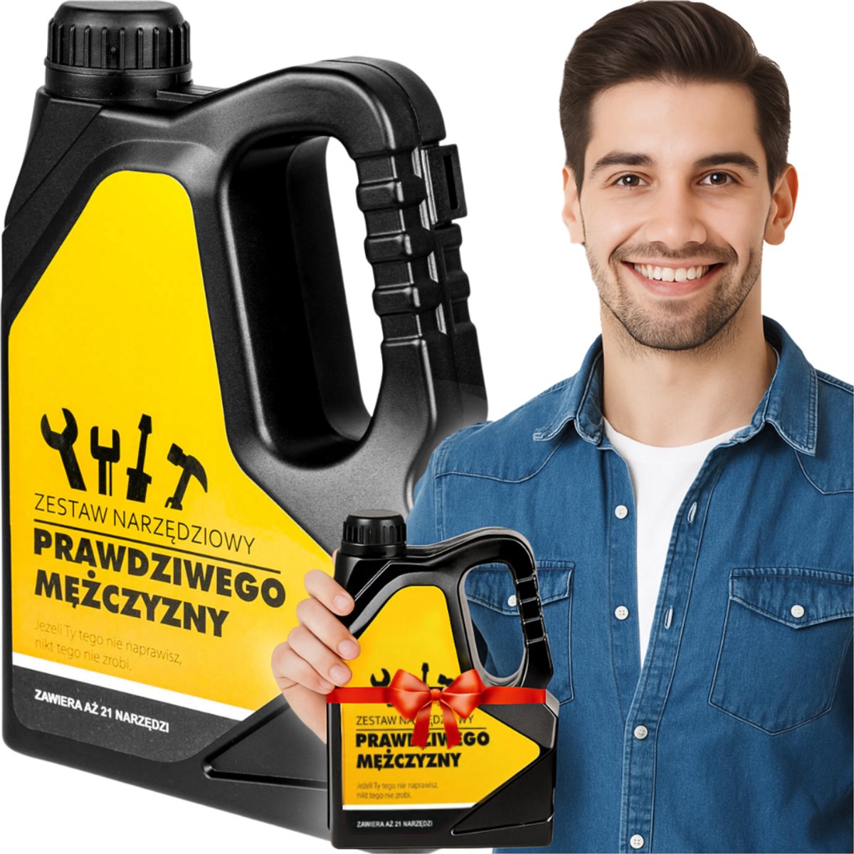 Zolta Gereedschapsset - Kanistervorm - 21 Delen - Ideaal Geschenk - Compact en Stijlvol