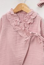 Dutchdreumes newborn kraamcadeau babyset boxpak Petit Romance maat 50/56 2 delige set 100% katoen