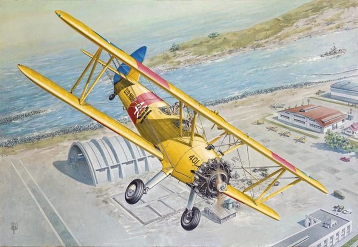 Roden Modelbouwpakket Vliegtuigen - 633 Boeing Stearman PT-17 Kaydet Plastic - 1:32 - Modelbouw