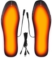 Verwarmde zolen - USB Verwarmde Inlegzolen - Verwarmbare Inlegzolen - Schoeninzet Verwarmde - voor Mannen en Vrouwen - Wintervoetverwarmer - Comfortabele en Herbruikbare Binnenzolen tot 42°C voor Schoenen (Maat 35-46)