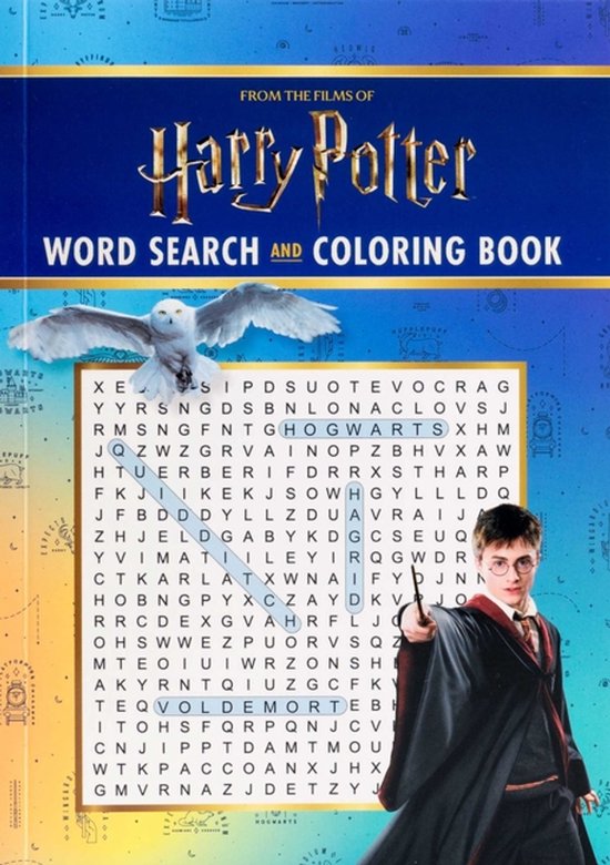 Coloring Book & Word Search- Harry Potter Word Search and Co ... - cover