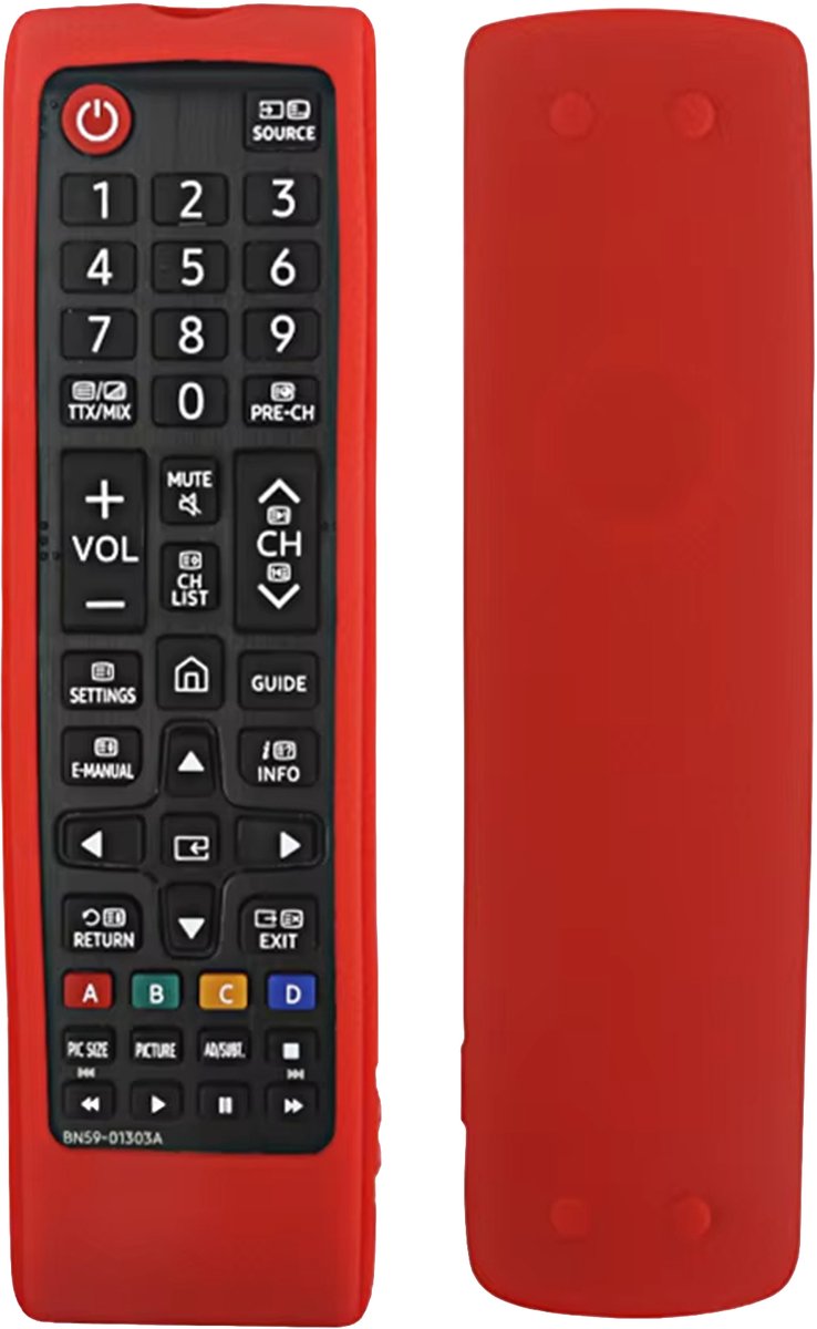 Ibley Beschermhoes voor Samsung BN59-01175N afstandsbediening – Rood – Siliconen Remote Case