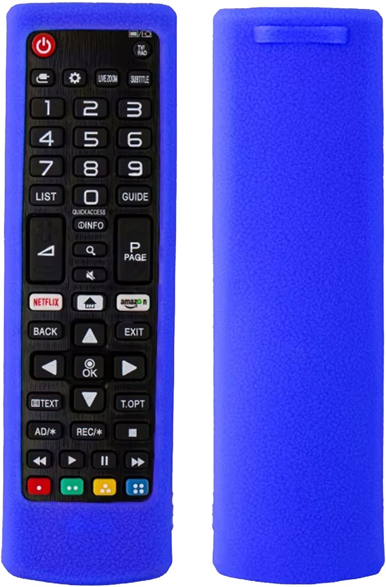 Ibley Beschermhoes voor LG AKB76037605/AKB75095308 afstandsbediening – Blauw – Siliconen Remote Case