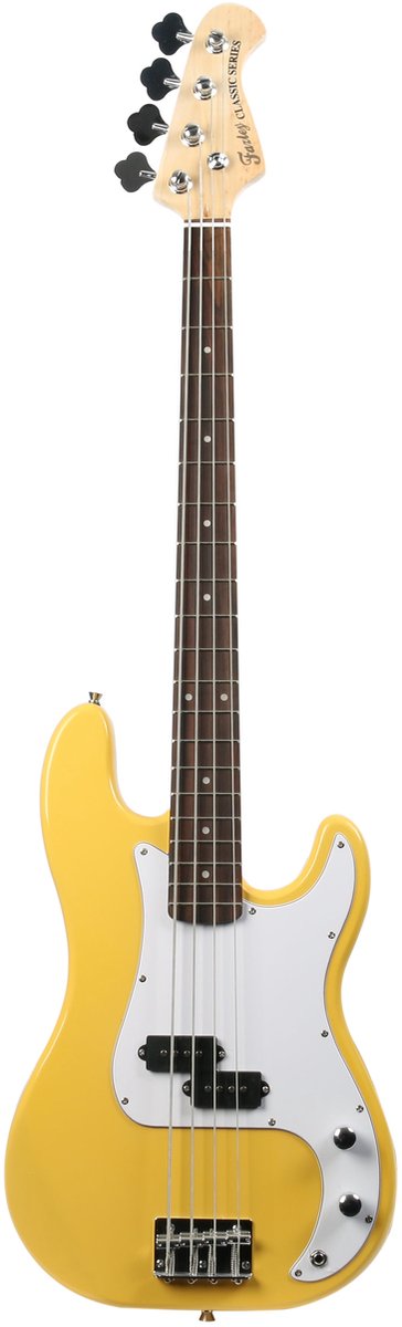 Fazley FPB118YL elektrische basgitaar geel