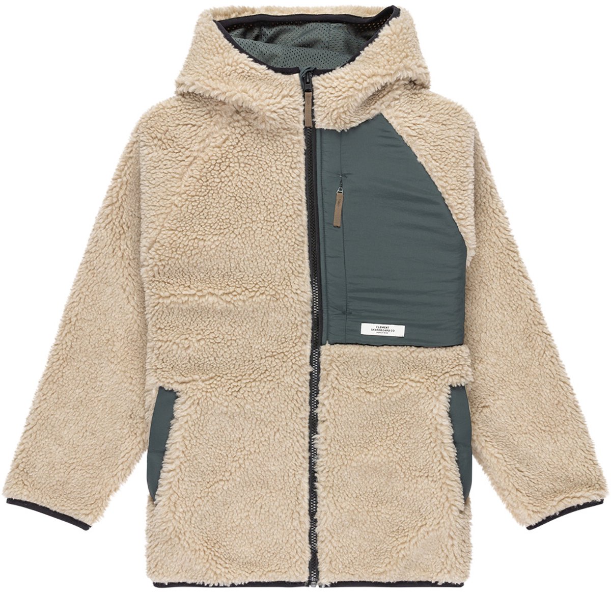 Element Wolfe Sherpa Fleece Jas 12 Years Jongen Oat Milk