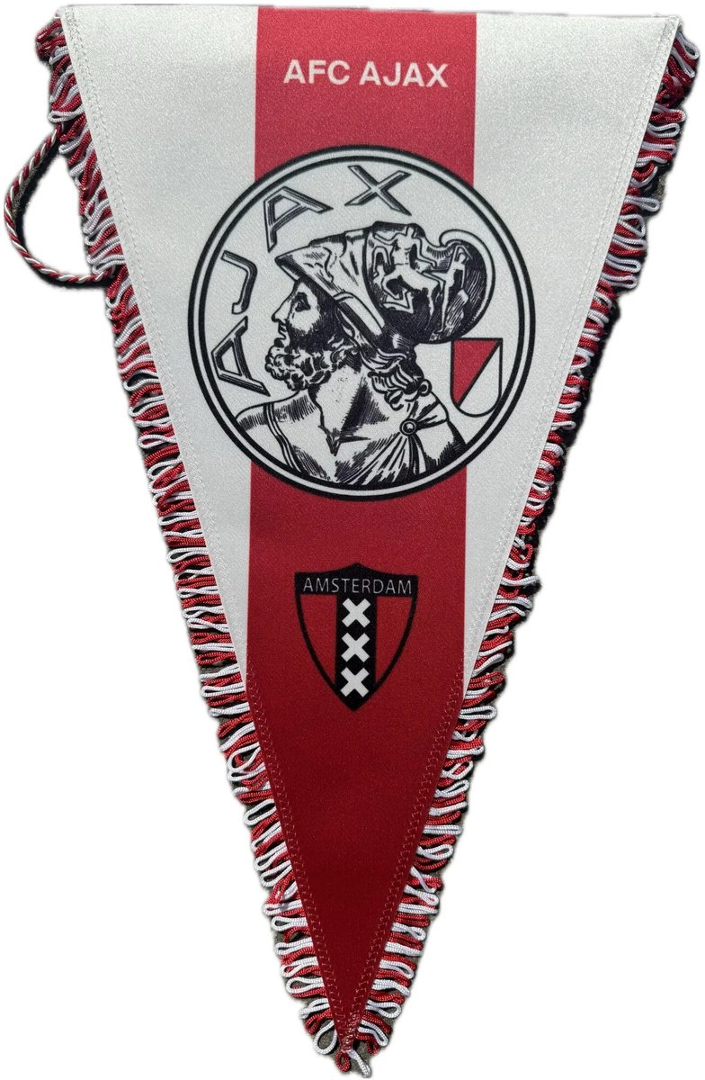 AFC Ajax Amsterdam Puntvaan Groot WRW 28x47cm