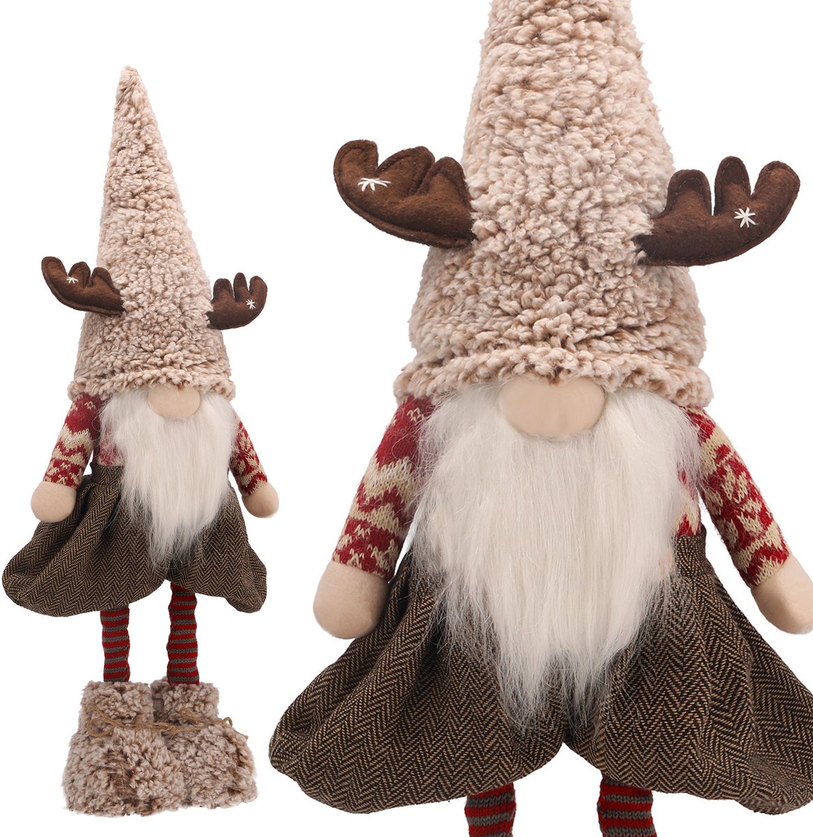 KABOUTER KERSTKABOUTER als cadeau GROOT kerst XXL Santa