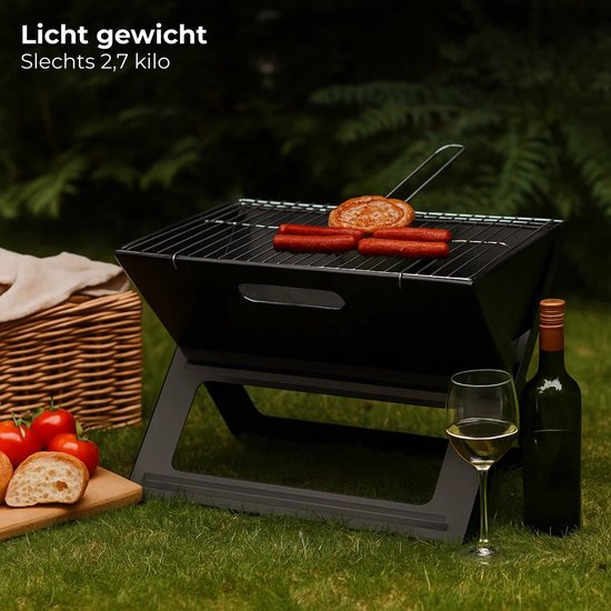 Lomera Opvouwbare Barbecue - Inklapbare Barbecue - Draagbare Barbecue - Houtskool Barbecue - Camping Barbecue - Strand Barbecue - Park Barbecue - Praktische Vorm - BBQ Opvouwbaar - Opvouwbare BBQ Camping van Merkloos — afbeelding 5