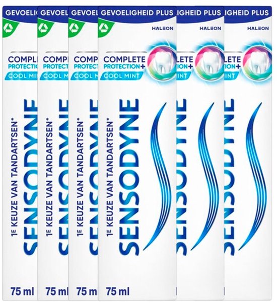 Sensodyne Complete Protection+ Cool Mint – Tandpasta – 6 × 75 ml